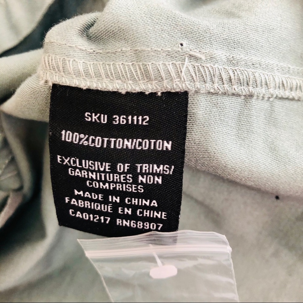 Sage Cotton Utility Jacket - Picture 12 of 12